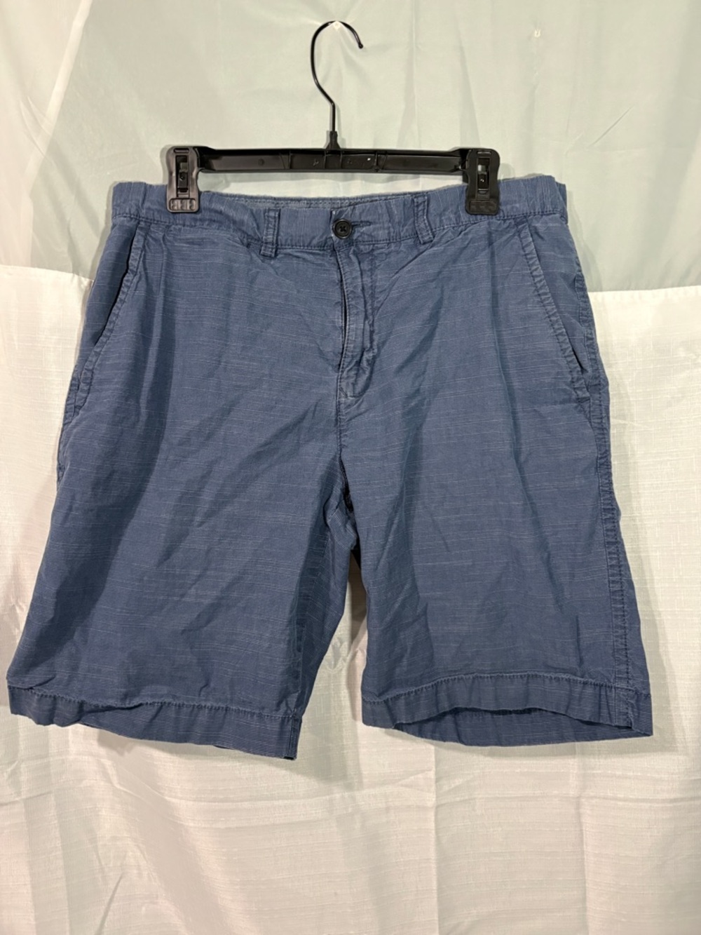 Tommy Hilfiger Men's Slate Blue Flat-Front Shorts